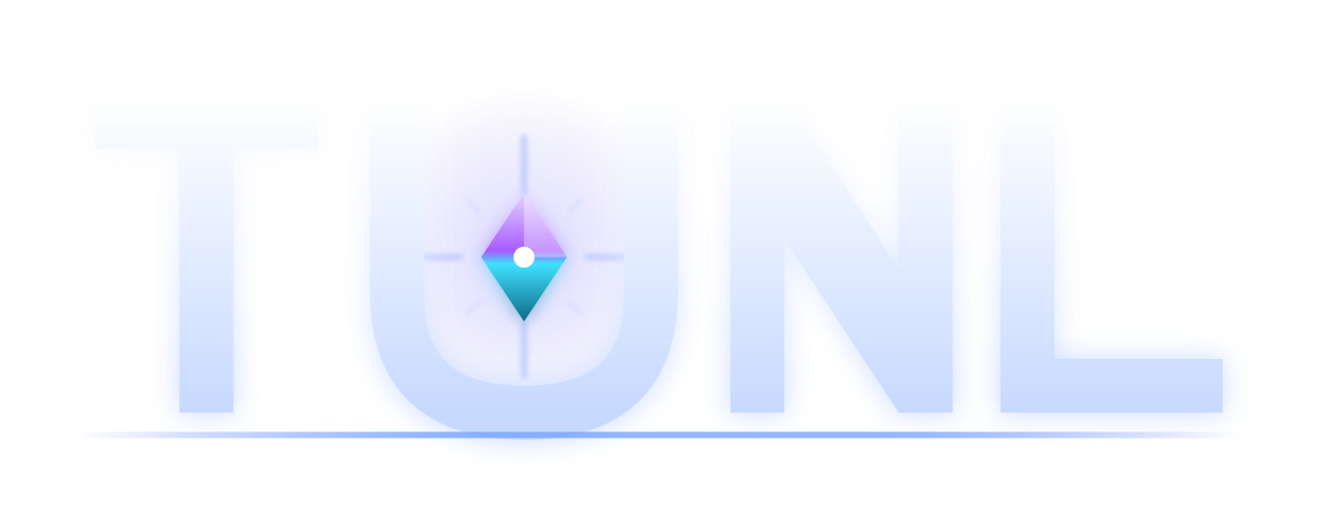TUNL wordmark, for dark backgrounds